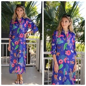 New Just Darviny French Dress DDK Kimono Size M/L